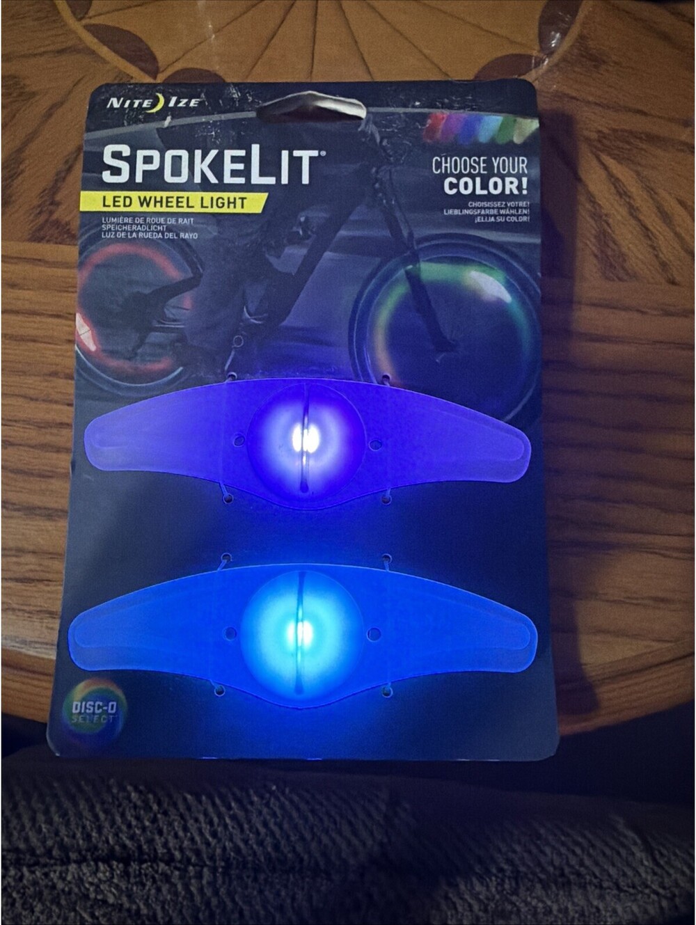 Nite Ize SpokeLit LED Wheel Light - Multi Color Selectable Bicycle Accessory